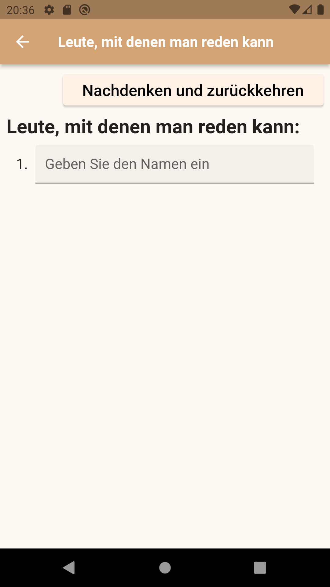 Hauptbildschirm