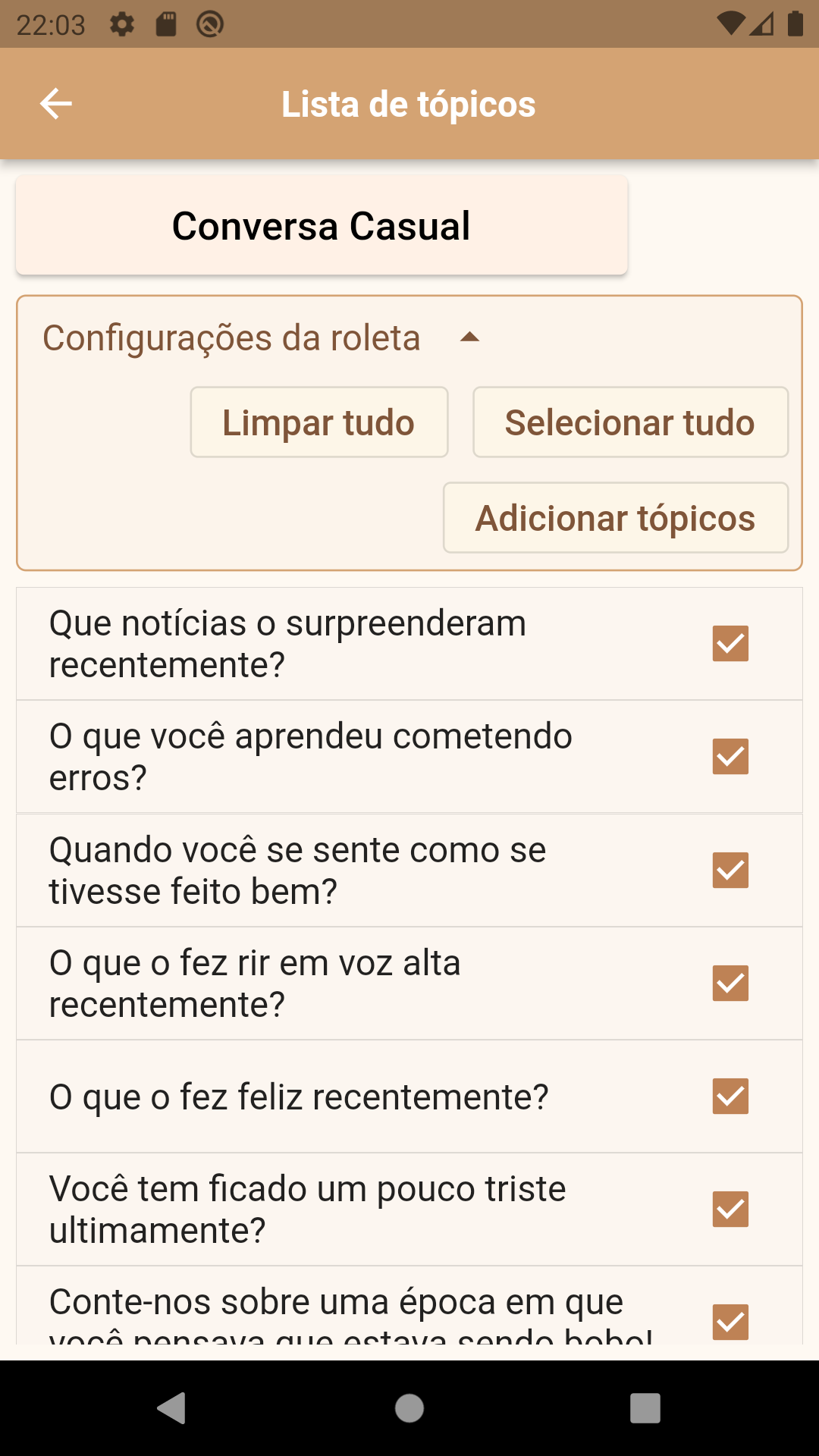 Seleção de Gênero