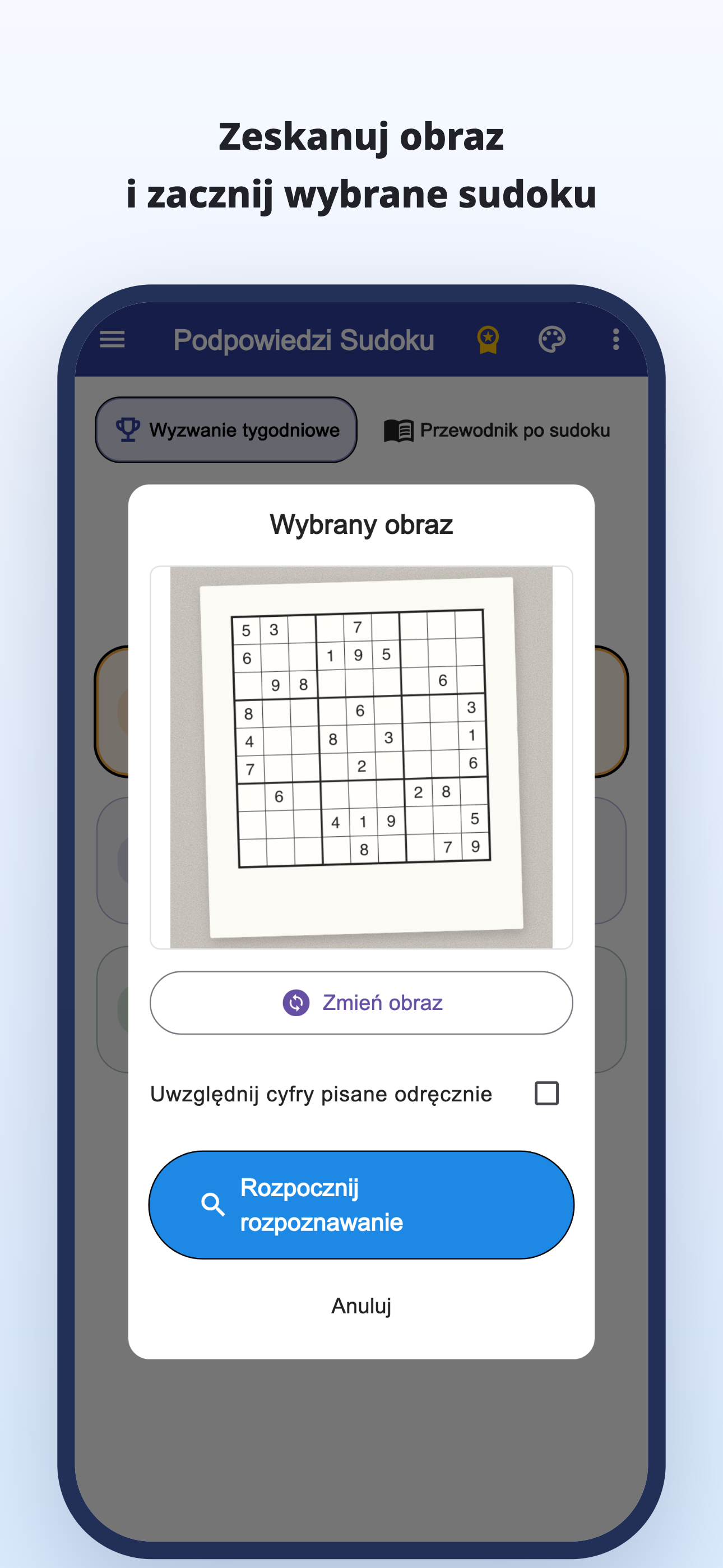 Odczyt ze zdjęcia