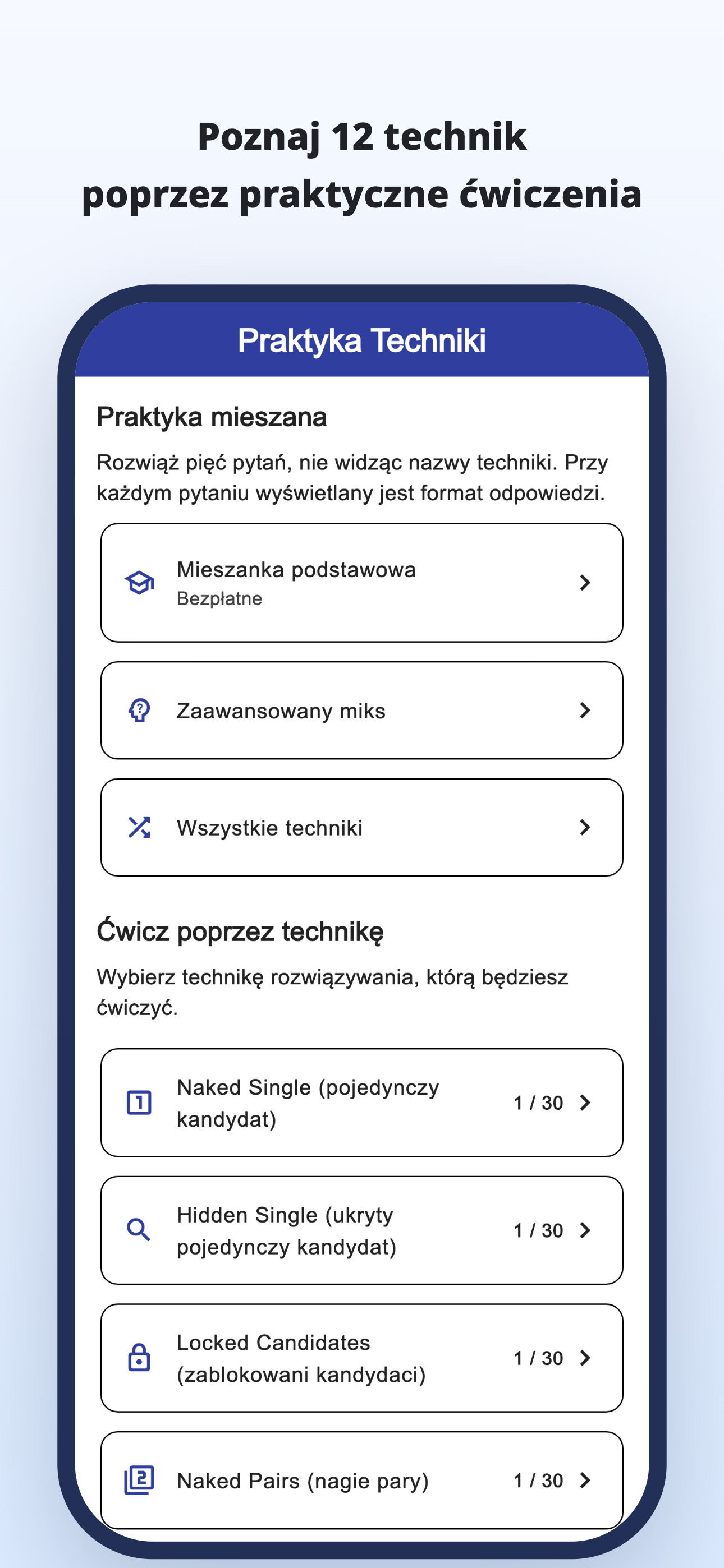 Ćwiczenie technik