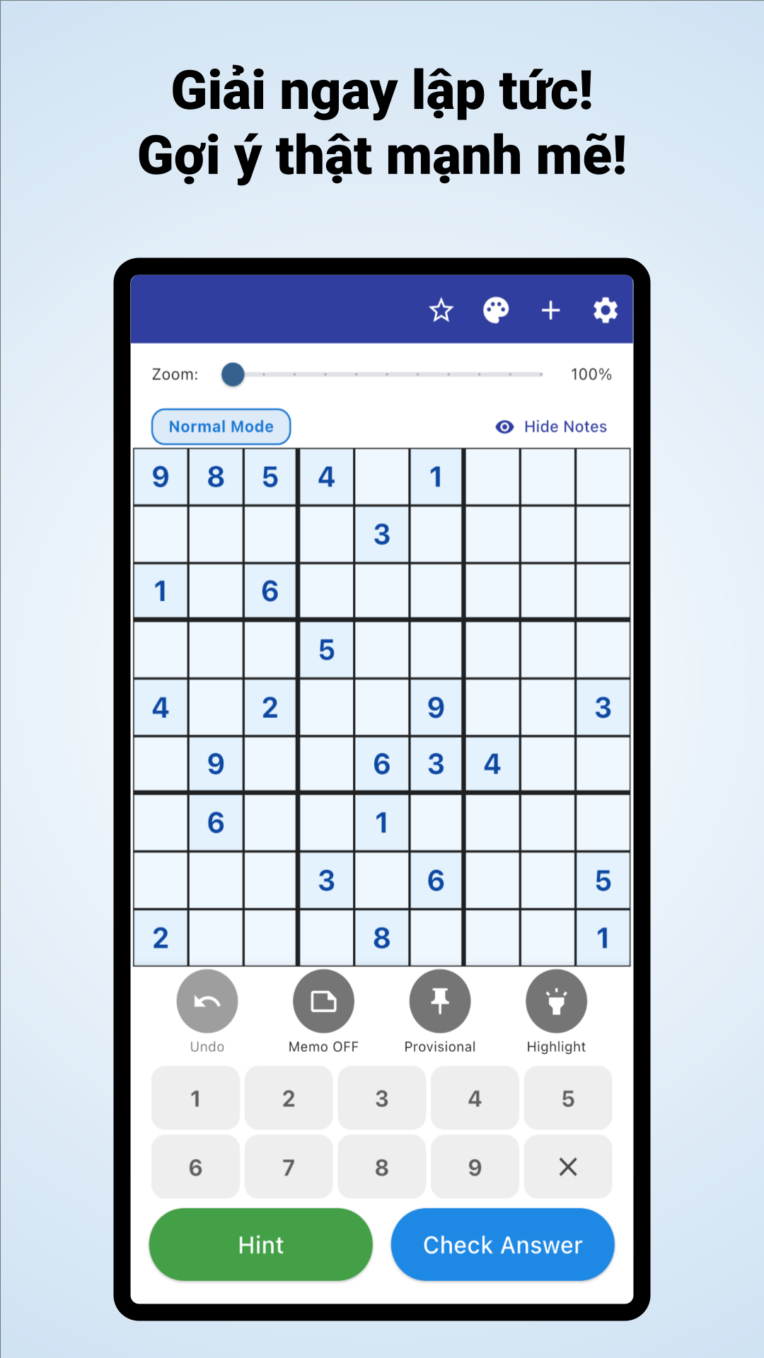 Ảnh chụp màn hình Gợi ý Sudoku 3