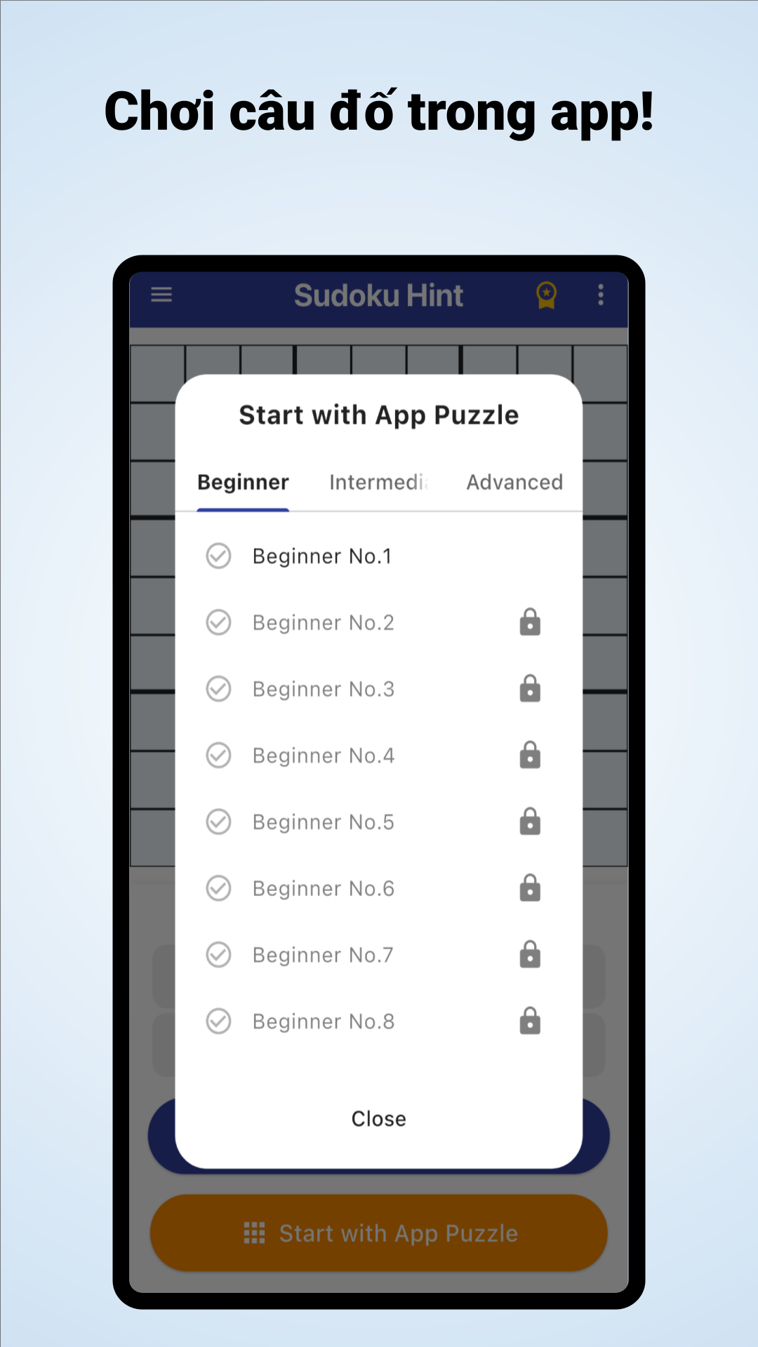 Ảnh chụp màn hình Gợi ý Sudoku 5